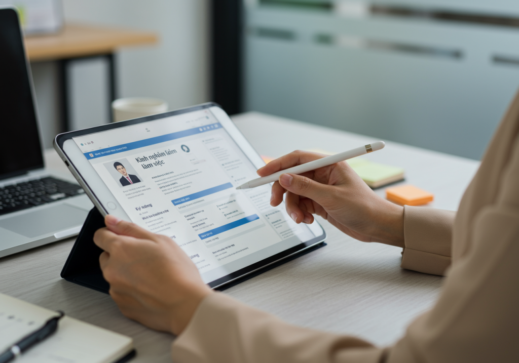 hướng dẫn làm cv online
