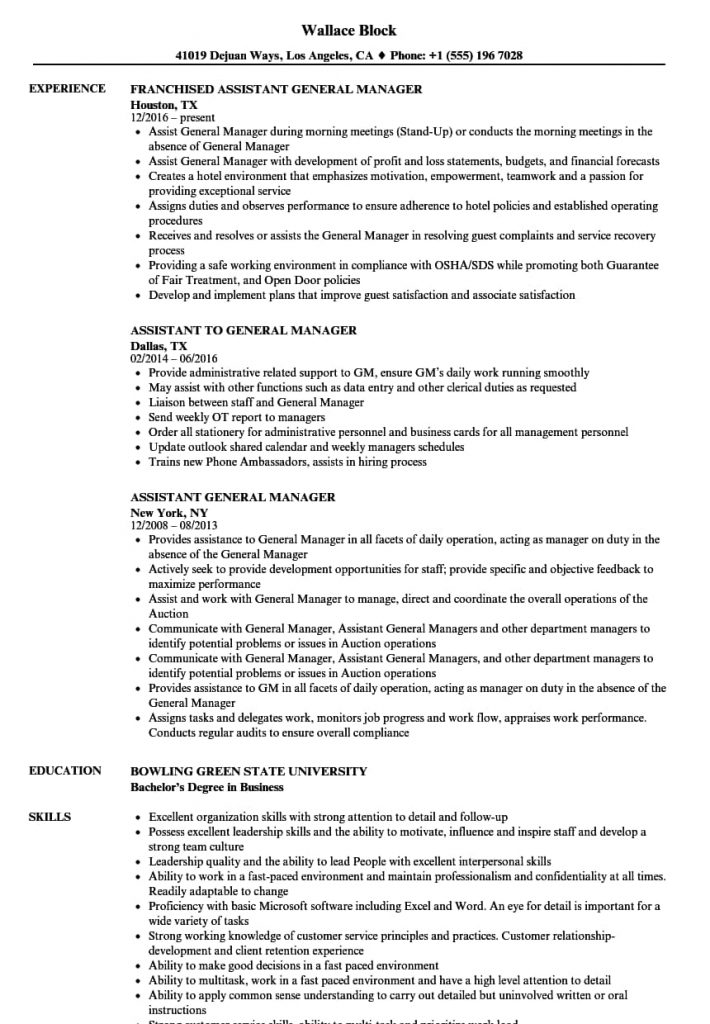 cv trợ lý giám đốc